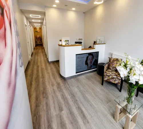 Reception desk at Stunning Smile Clinic where treatment plans and fees are explained